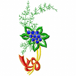 Flowers And Tree Embroidery Design 6 Flowers And Tree Embroidery Design 6